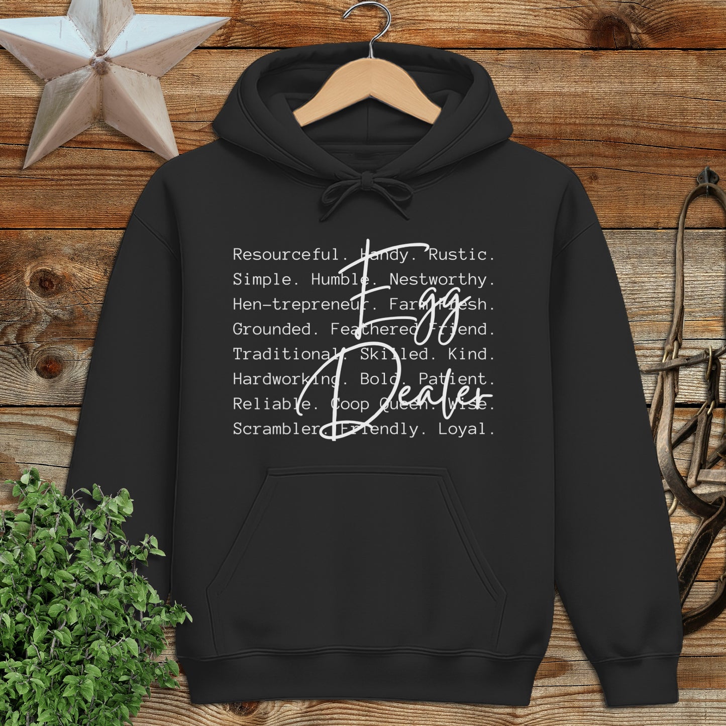 Egg Dealer Words Hoodie