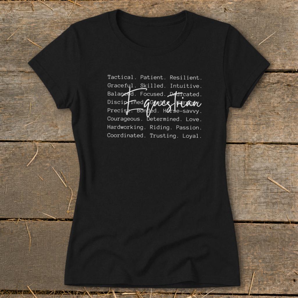 Equestrian Words Ladies Tee