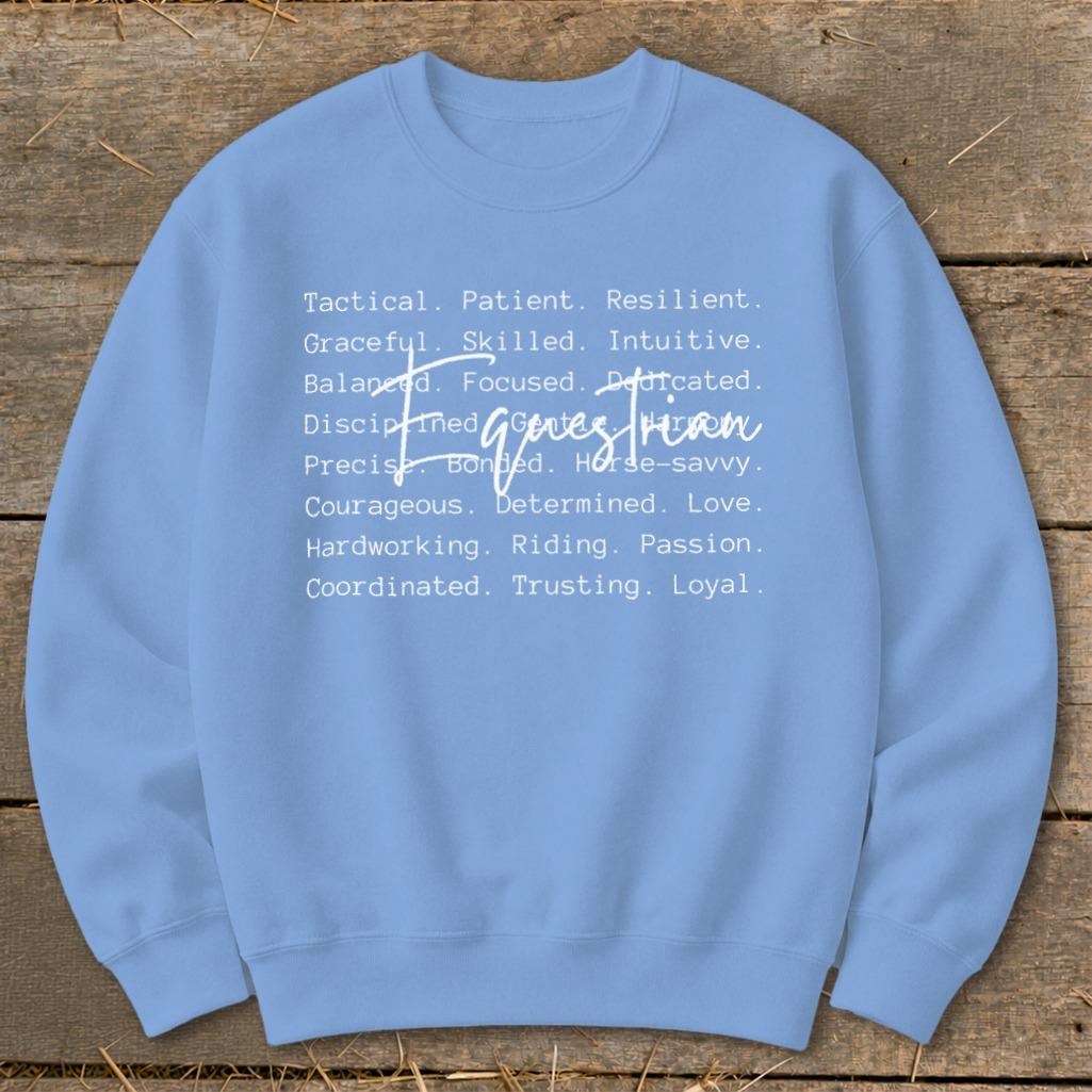 Equestrian Words Sweatshirt