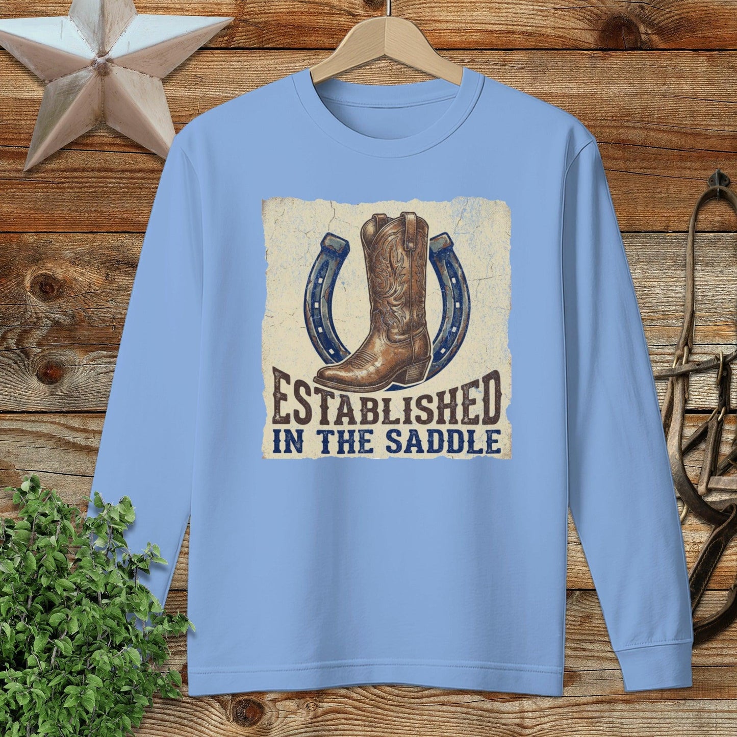 Established in the Saddle Western Long Sleeve Tee