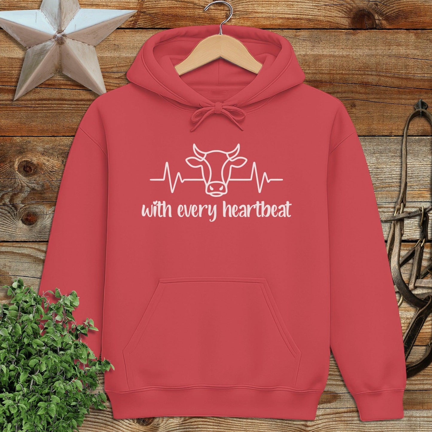 Every Heartbeat Cow Hoodie