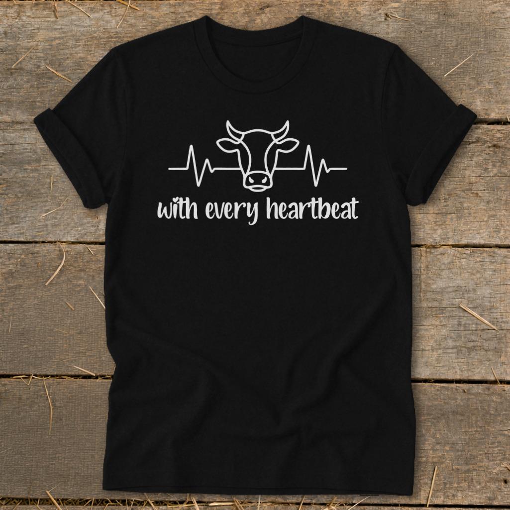 Every Heartbeat Cow Softstyle Tee