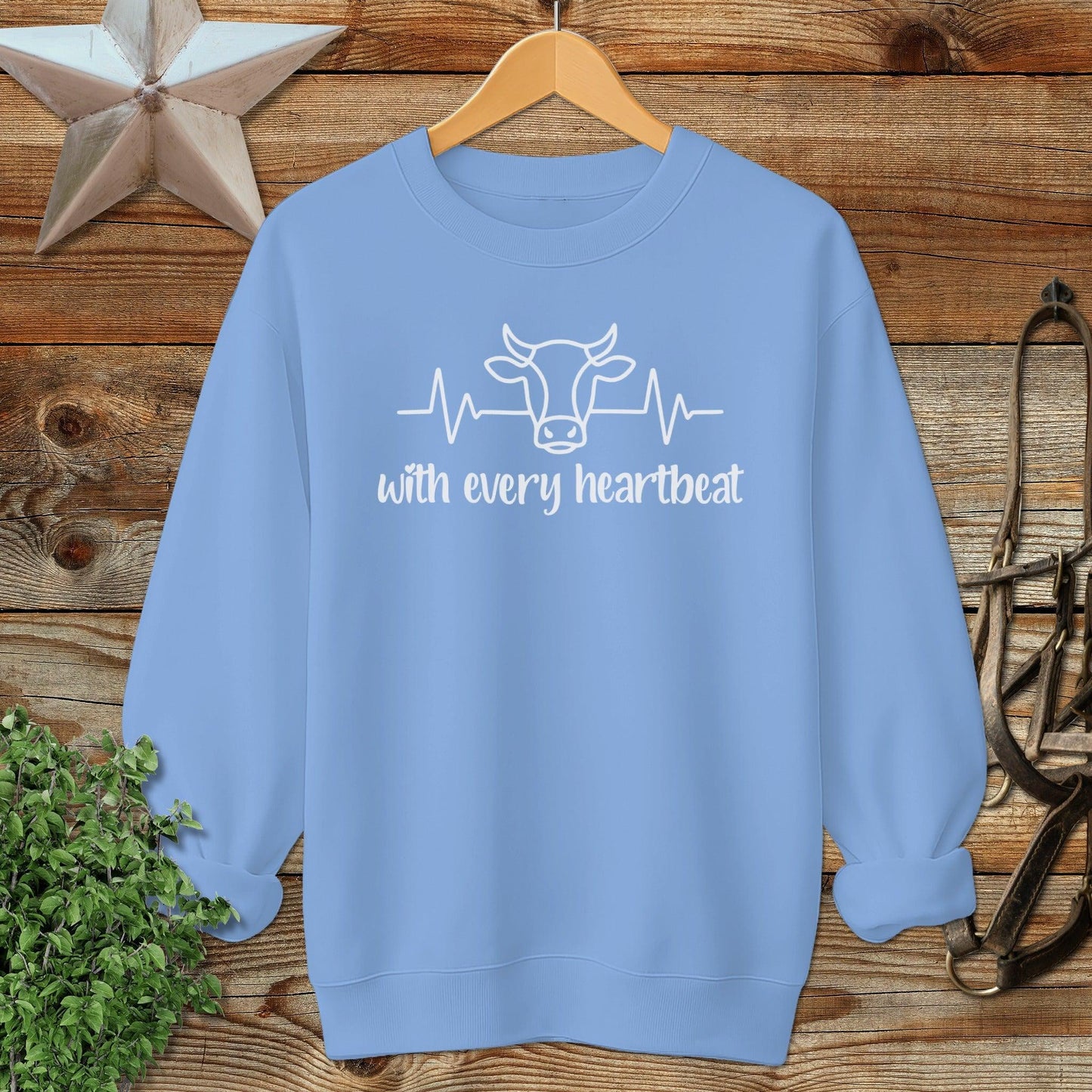 Every Heartbeat Cow Sweatshirt