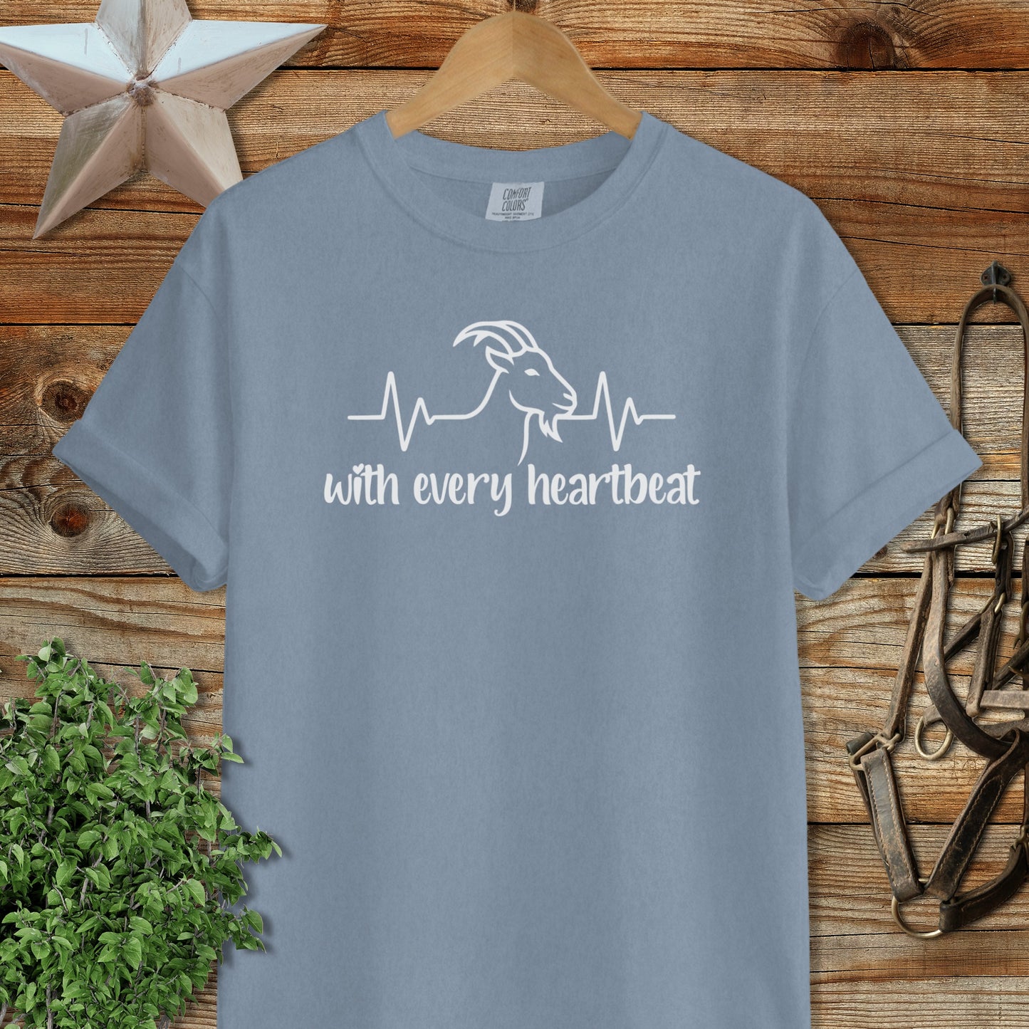Every Heartbeat Goat Heavyweight Tee