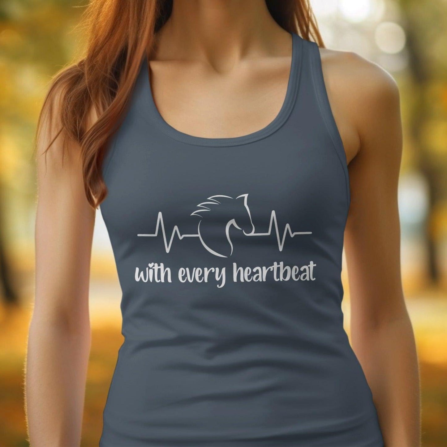 Every Heartbeat Horse Racerback Tank