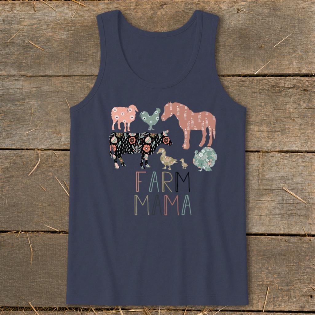 Farm Mama Pattern Tank Top