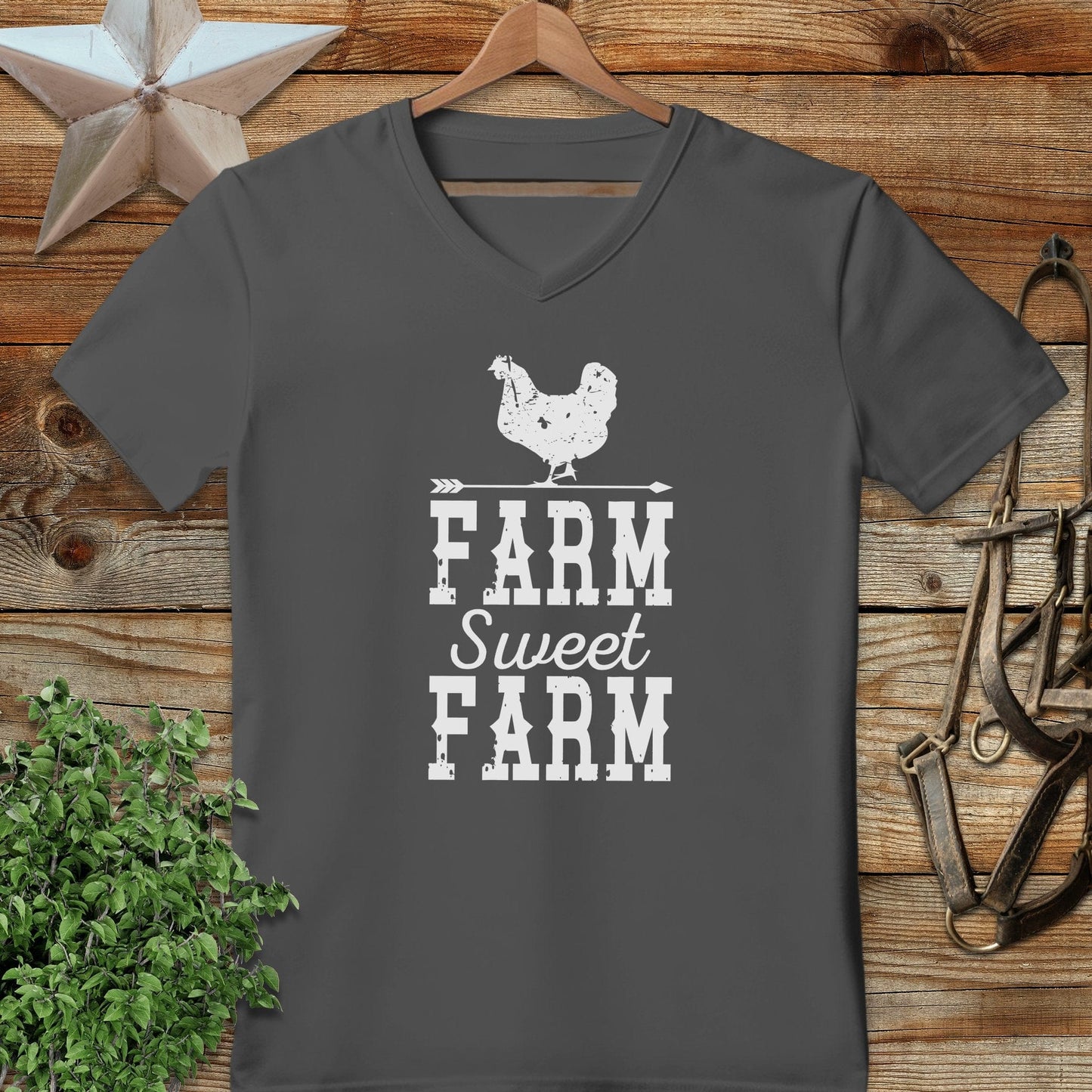 Farm Sweet Farm Chicken V-neck
