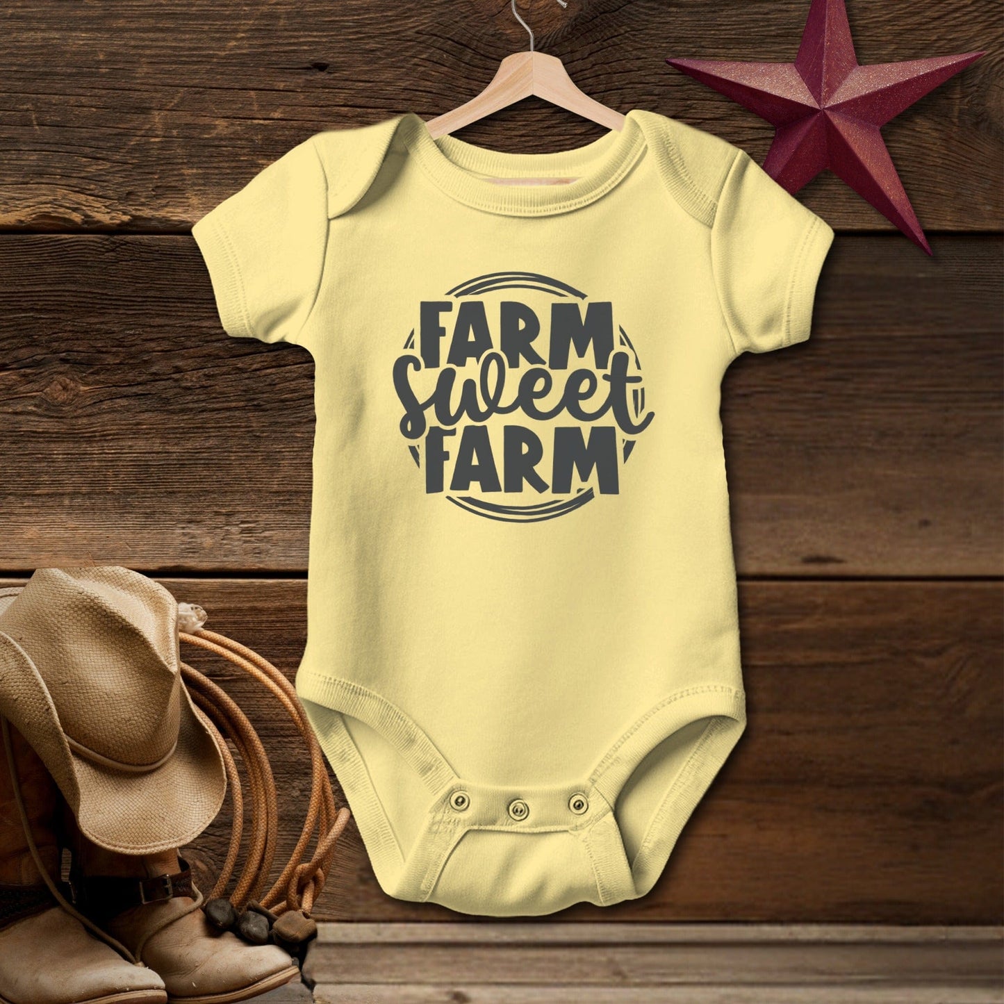 Farm Sweet Farm Circle Bodysuit (Baby)