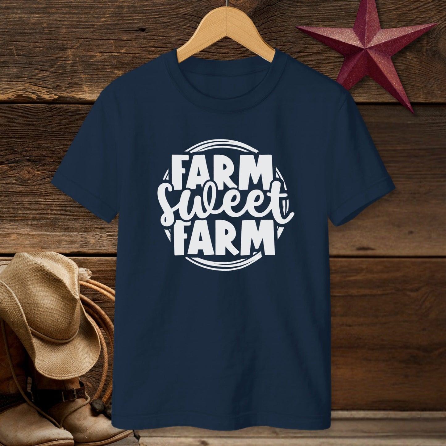 Farm Sweet Farm Circle T-shirt (Youth)