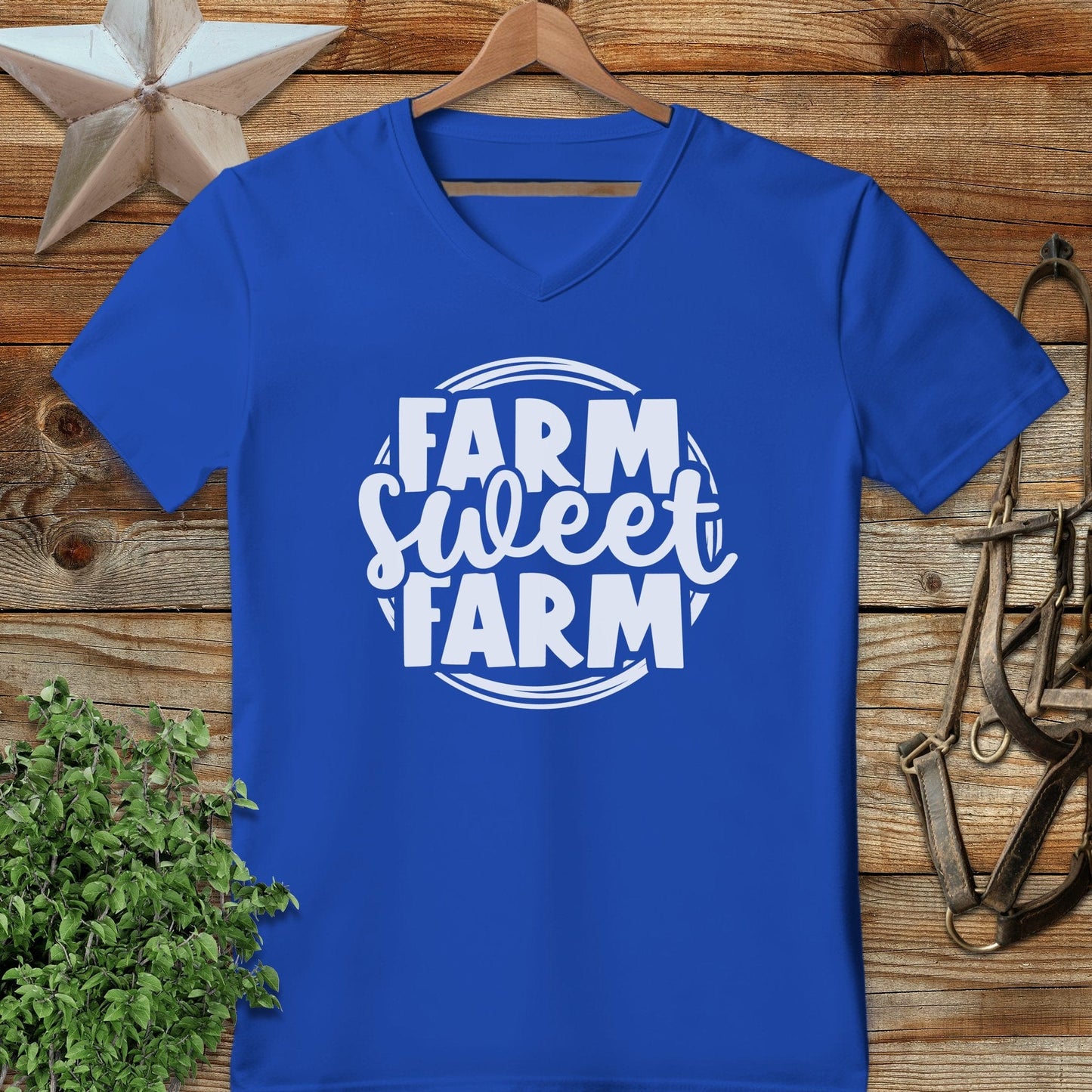 Farm Sweet Farm Circle V-neck