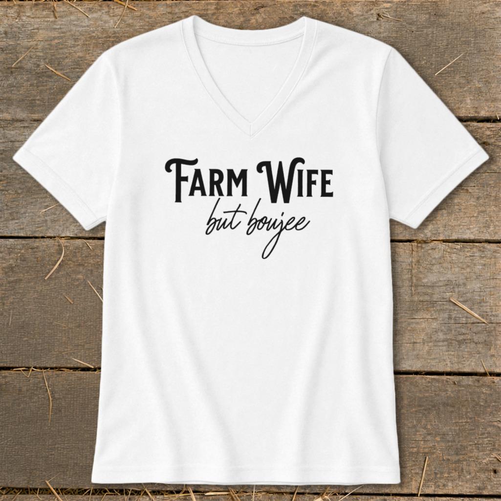 Farm Wife but Boujee V-neck