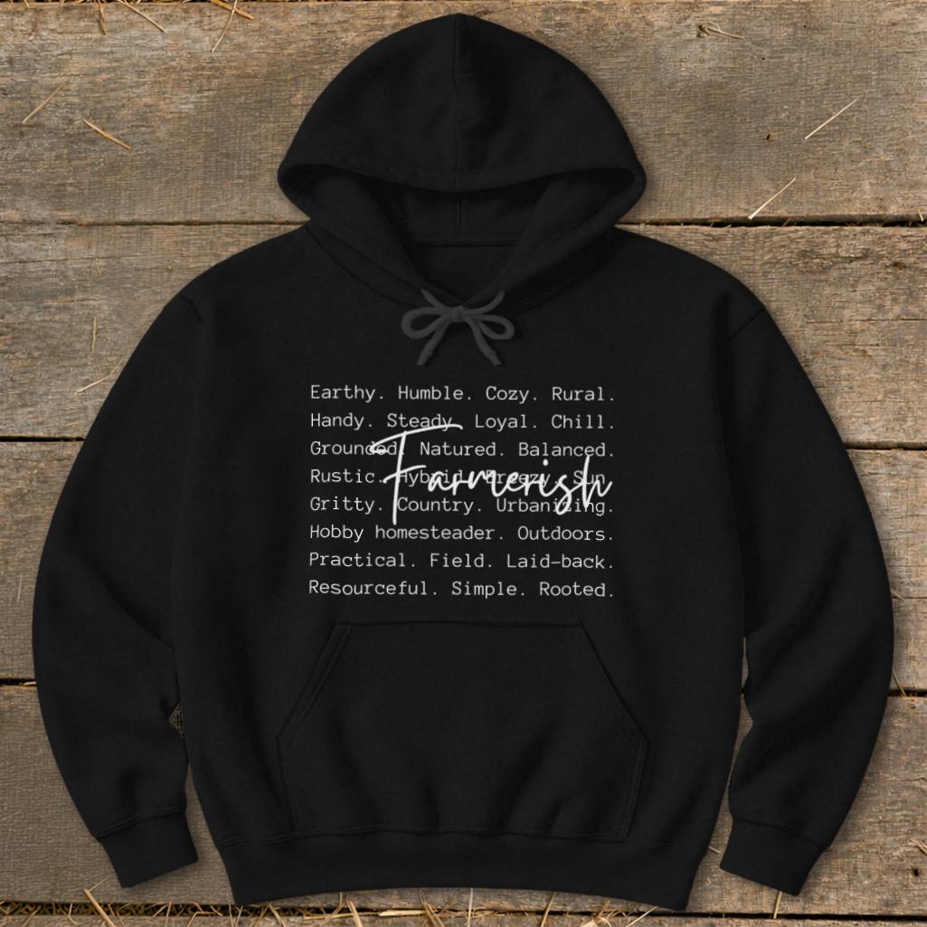 Farmerish Words Hoodie