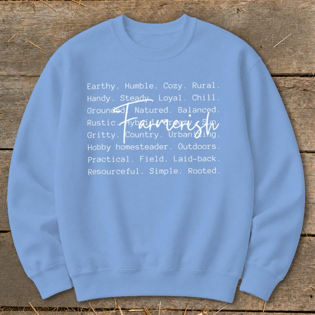 Farmerish Words Sweatshirt