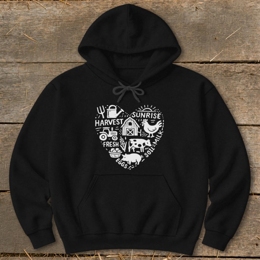 Farming Heart Hoodie