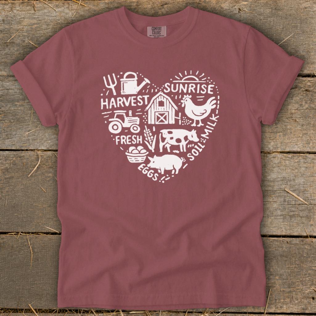 Farming Heart Signature Tee