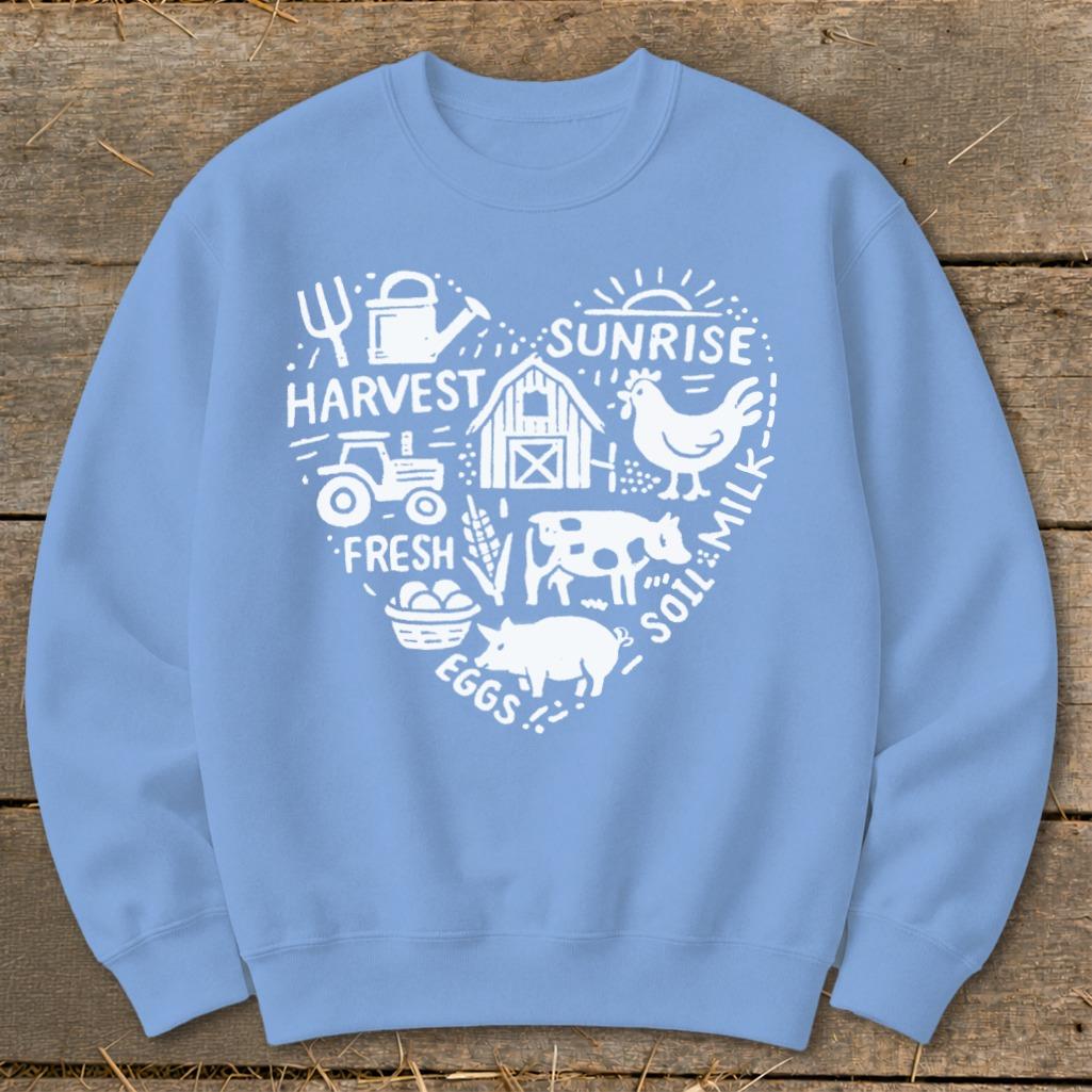 Farming Heart Sweatshirt