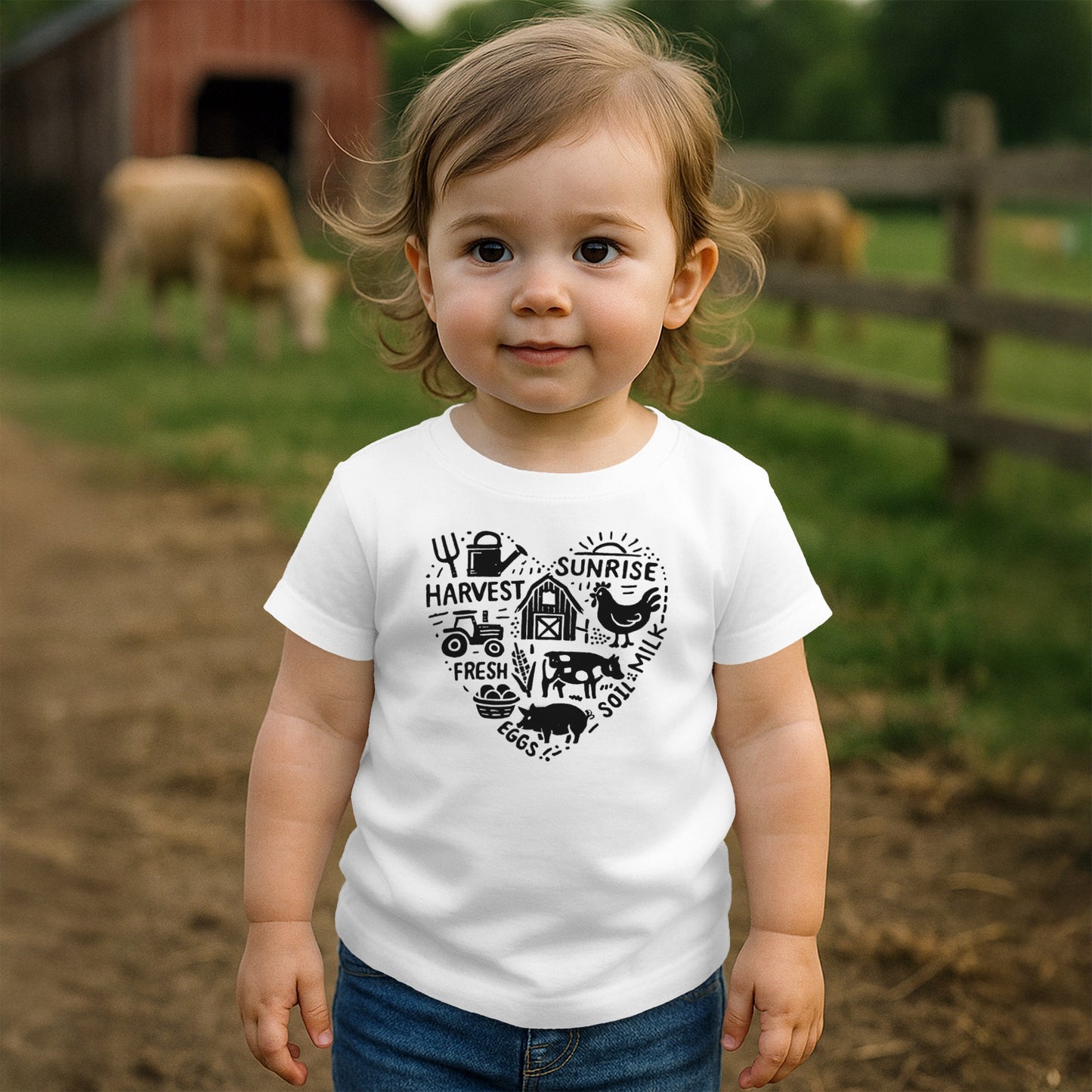 Farming Heart T-shirt (Toddler)