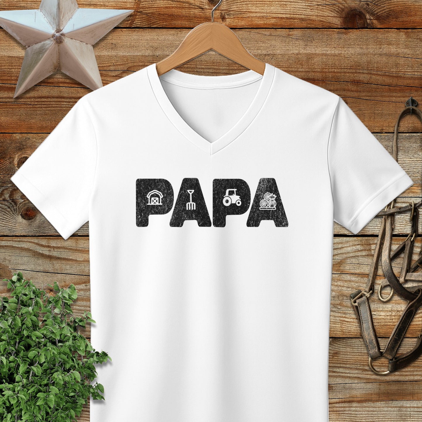 Farming Papa V-neck