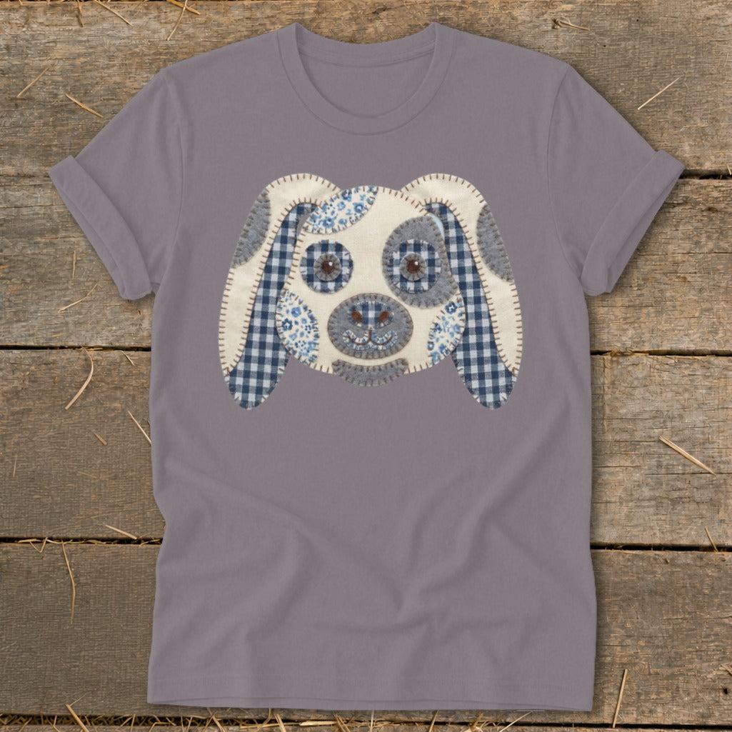 Faux Patchwork Rabbit Softstyle Tee