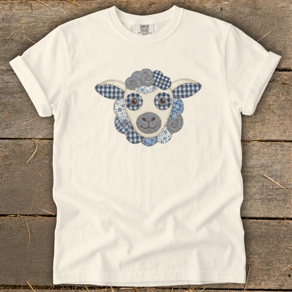 Faux Patchwork Sheep Signature Tee