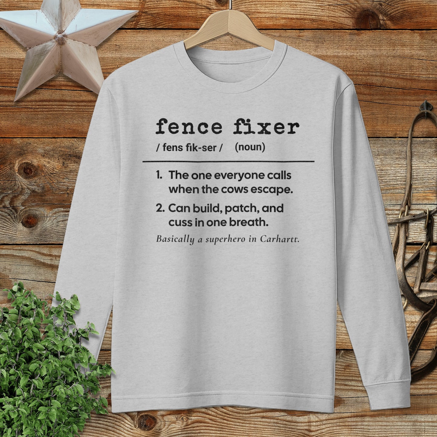 Fence Fixer Definition Long Sleeve Tee