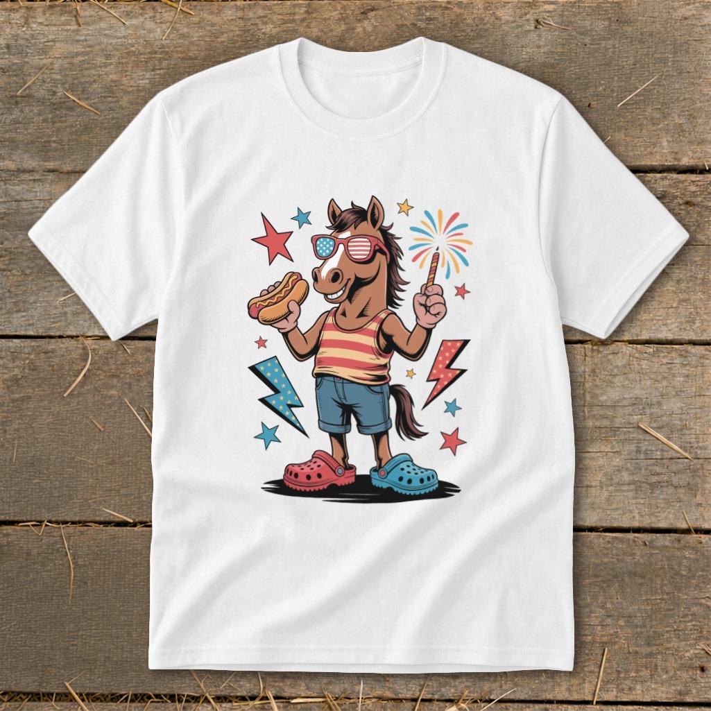 Festive 4th Horse Youth Tee