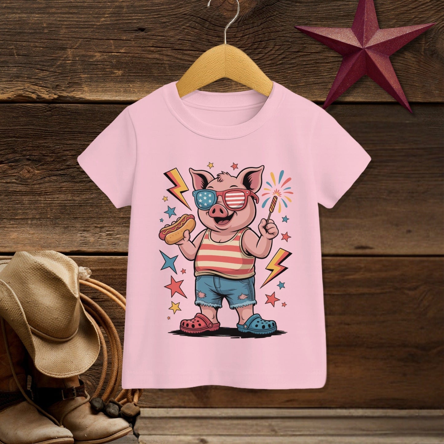 Festive 4th Pig T-shirt (Toddler)