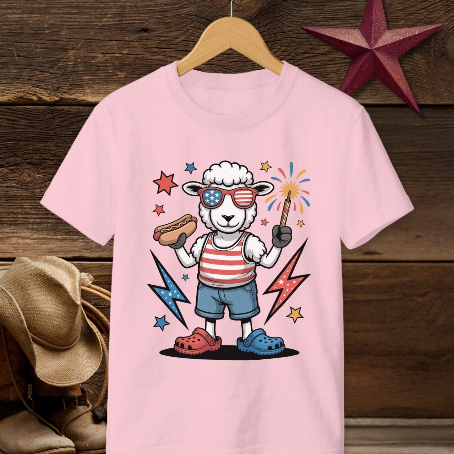 Festive 4th Sheep T-shirt (Youth)