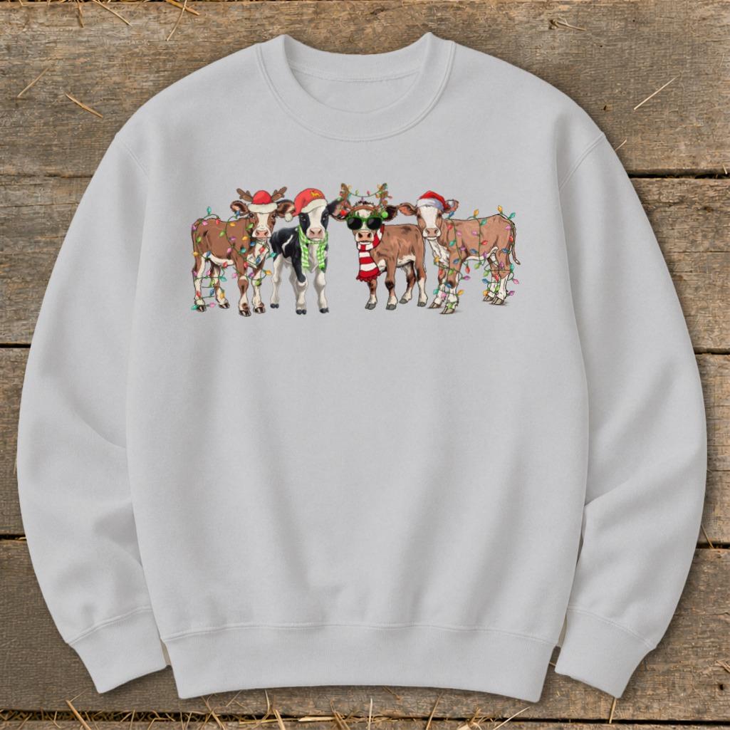 Festive Cows Sweatshirt