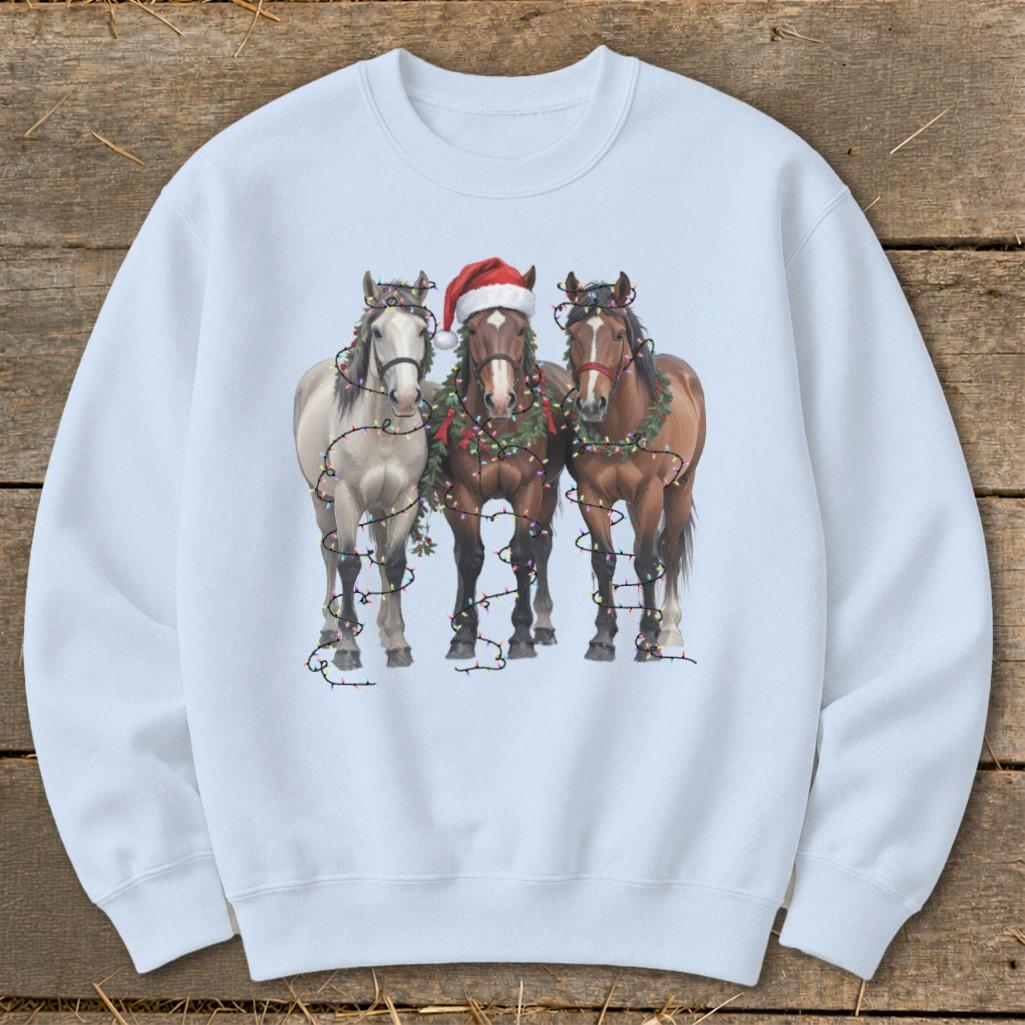 Festive Horses Sweatshirt