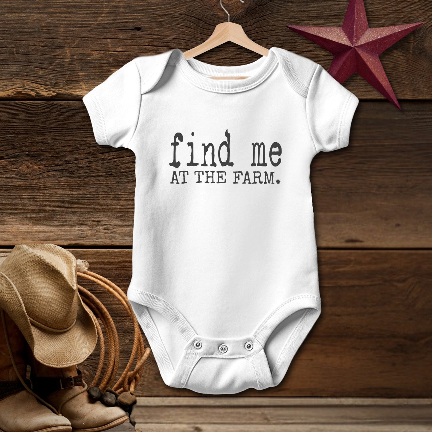 Find Me at the Farm Bodysuit (Baby)