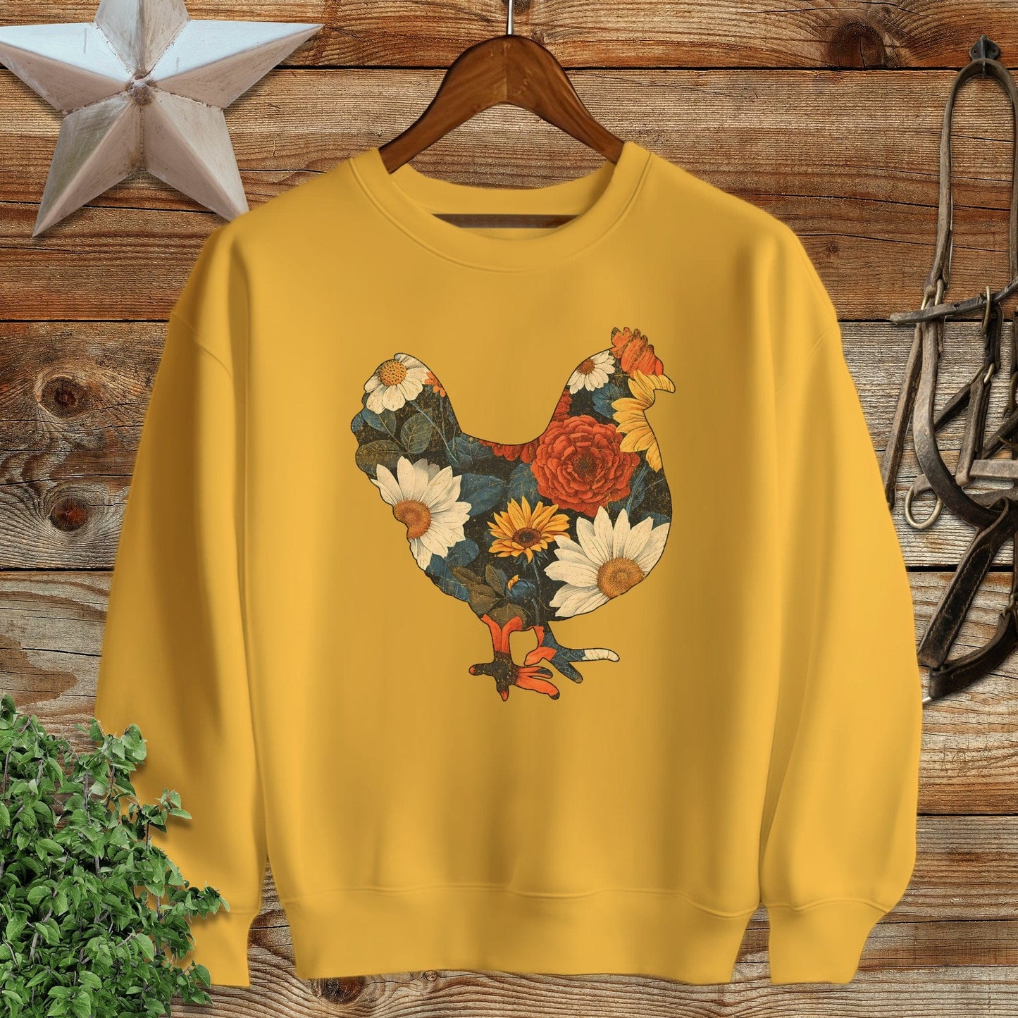 Floral Chicken Sweatshirt