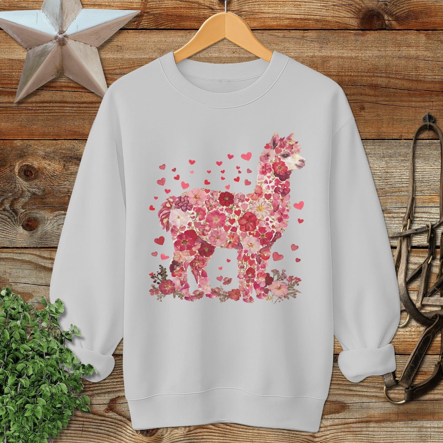 Flowers & Hearts - Alpaca Sweatshirt