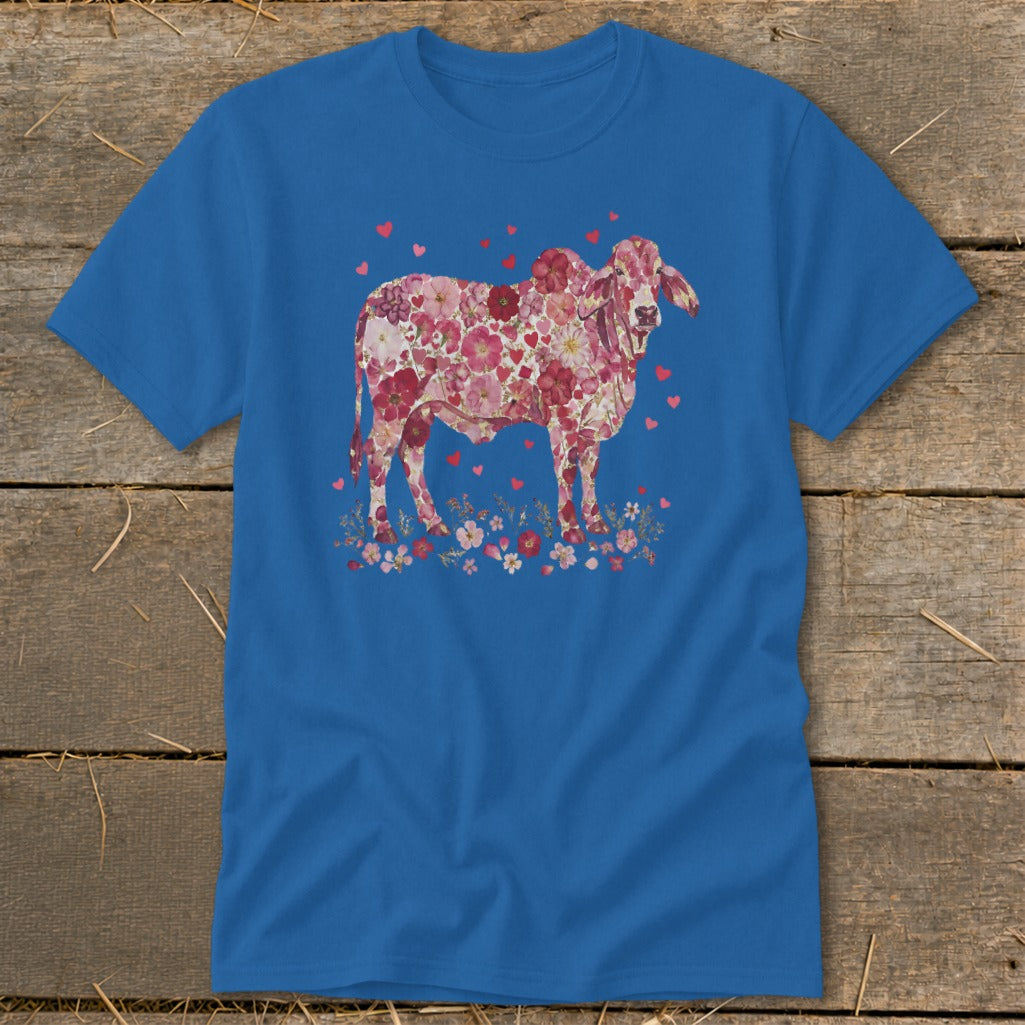 Flowers & Hearts - Brahman Cow Classic Tee