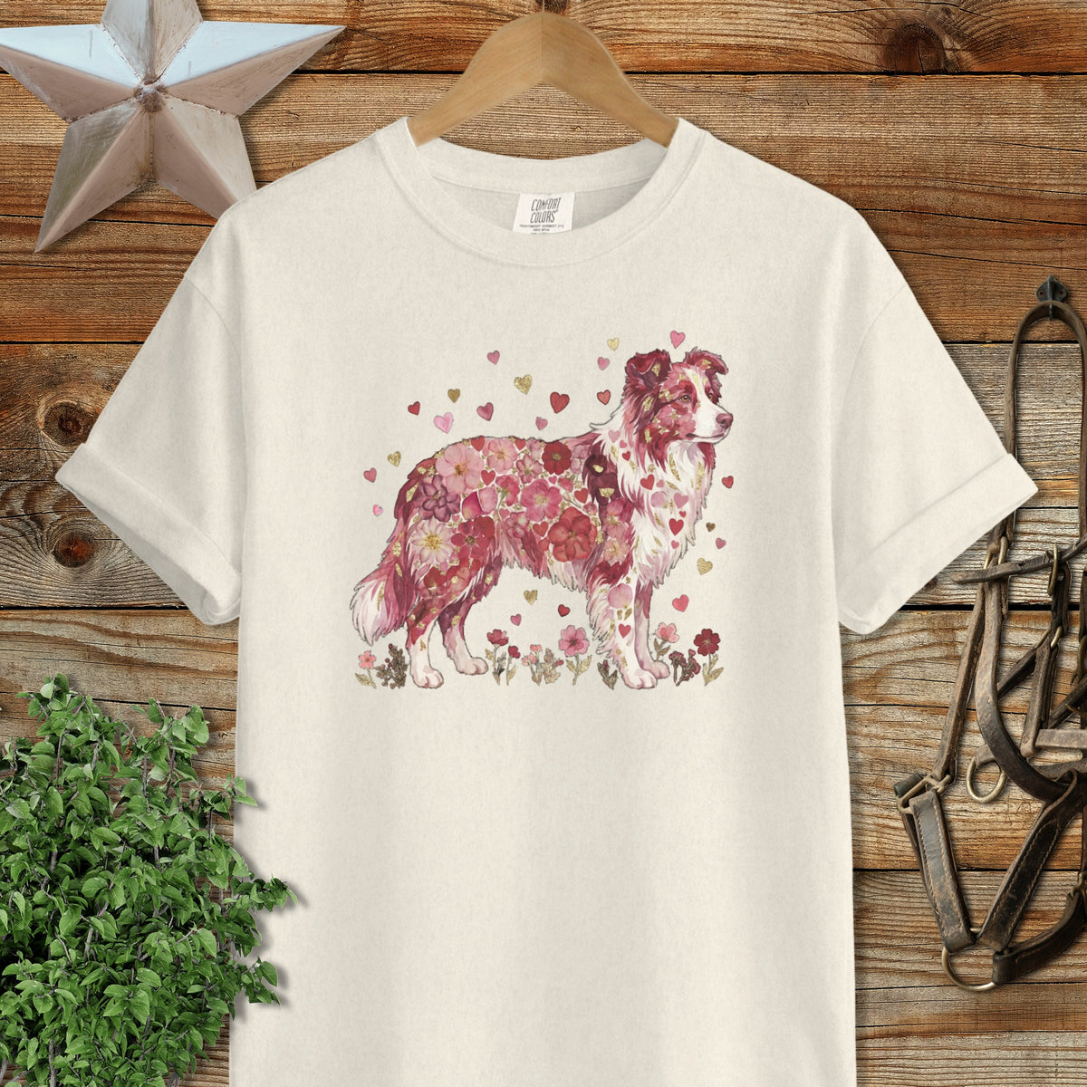 Flowers & Hearts - Dog Signature Tee