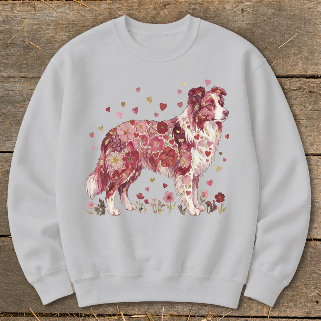 Flowers & Hearts - Dog Sweatshirt