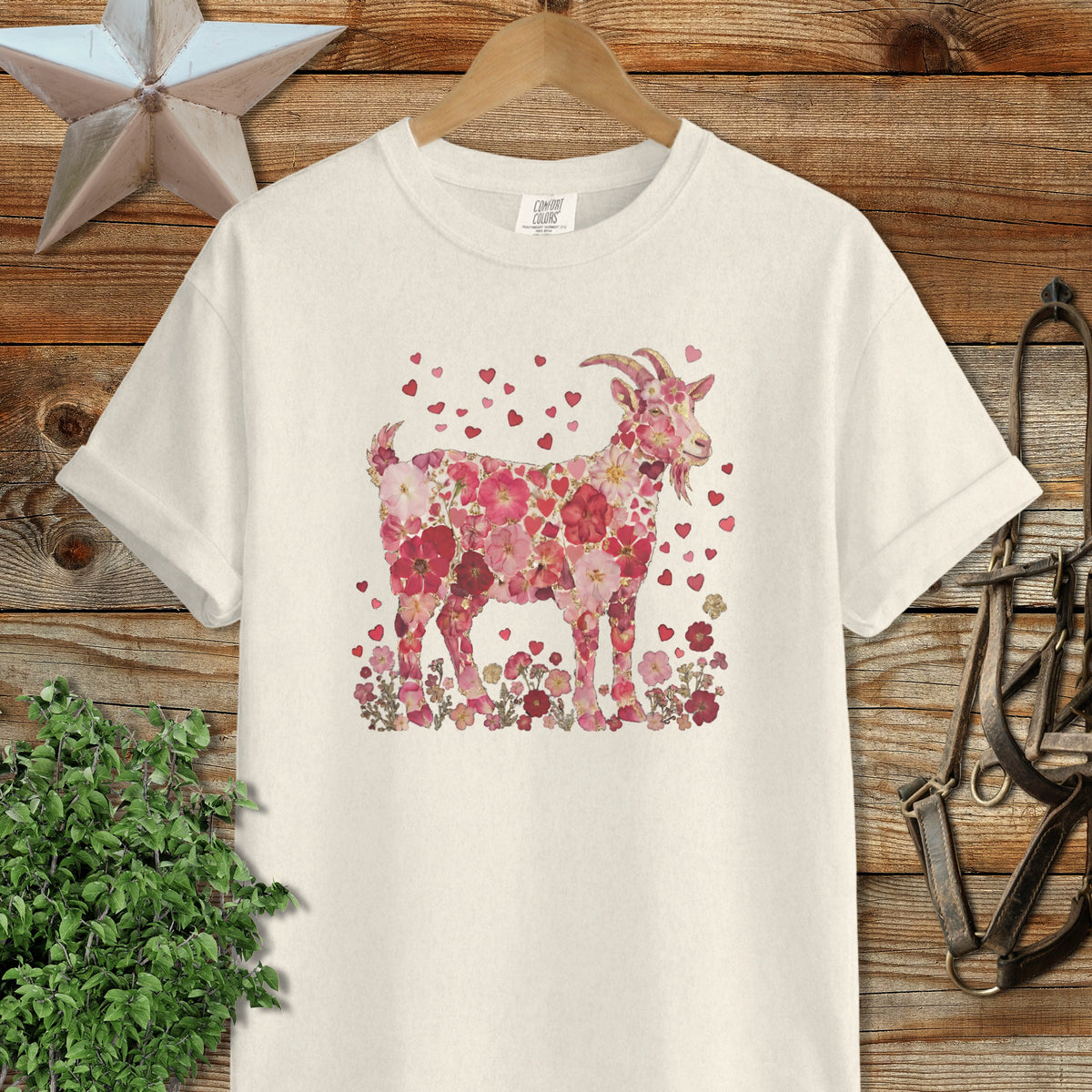 Flowers & Hearts - Goat Signature Tee