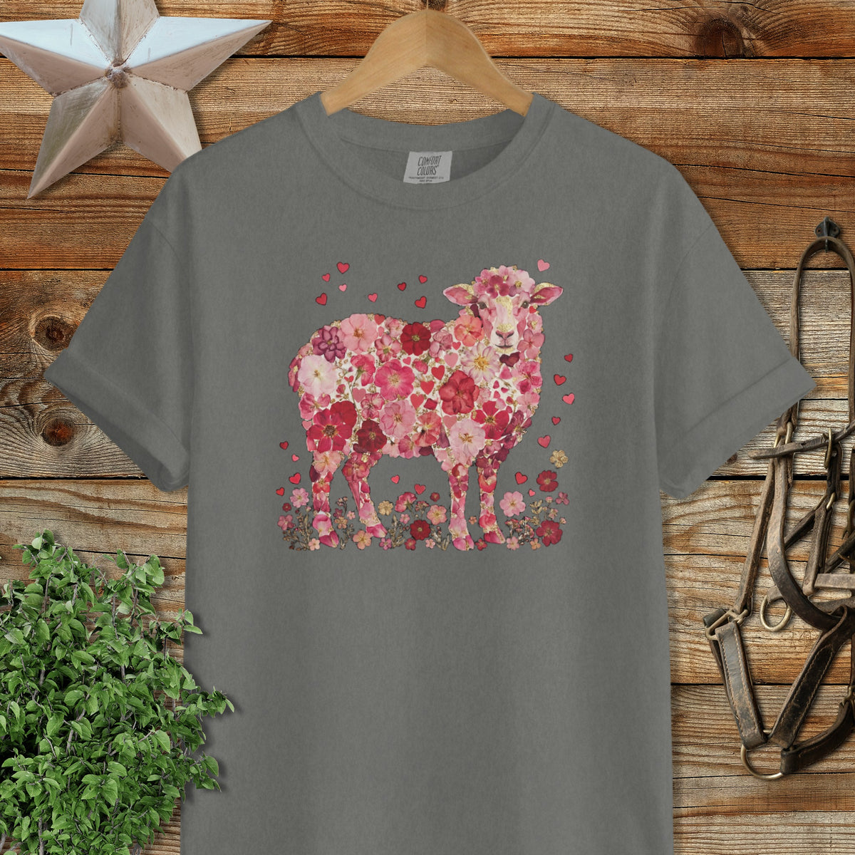 Flowers & Hearts - Sheep Signature Tee