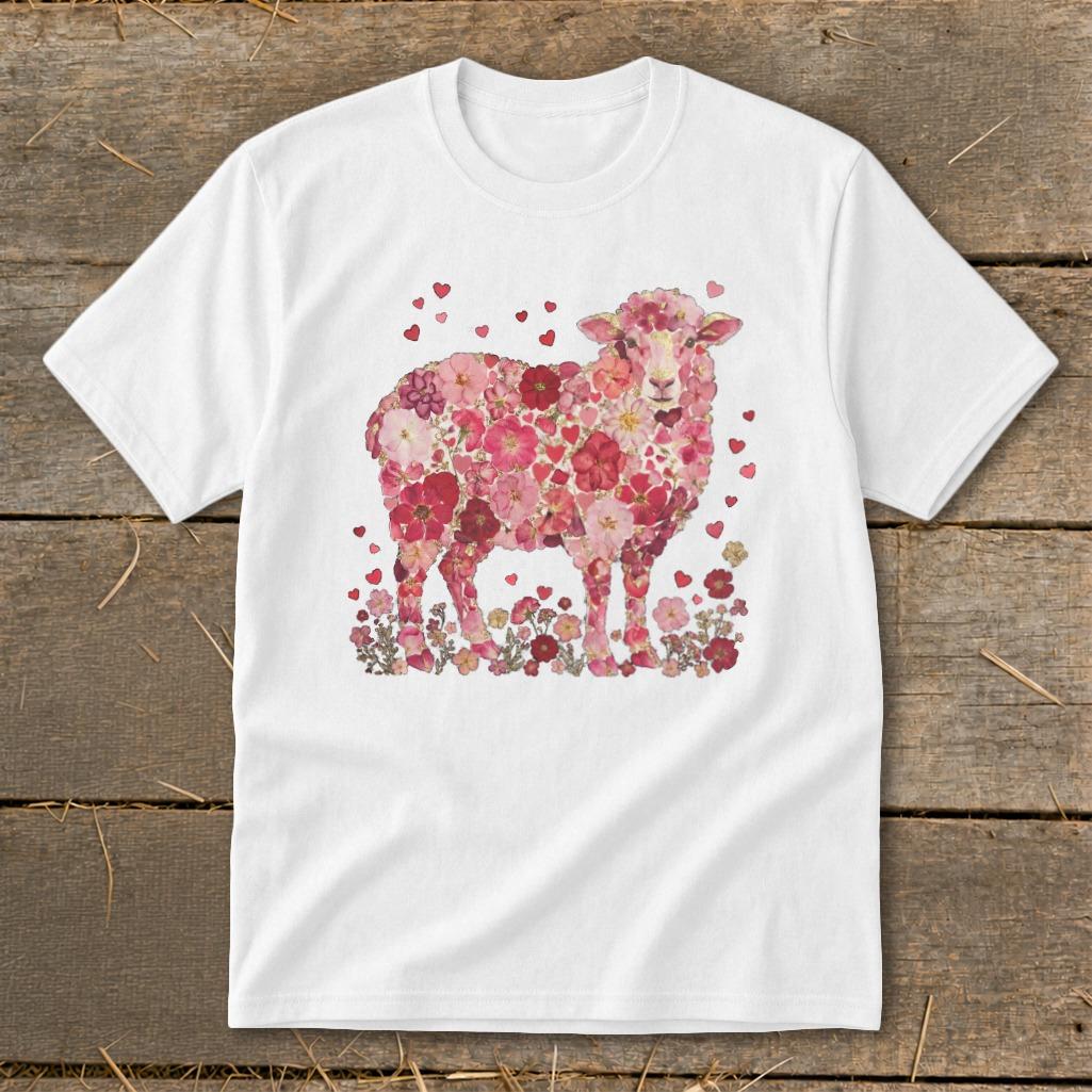 Flowers & Hearts - Sheep Youth Tee
