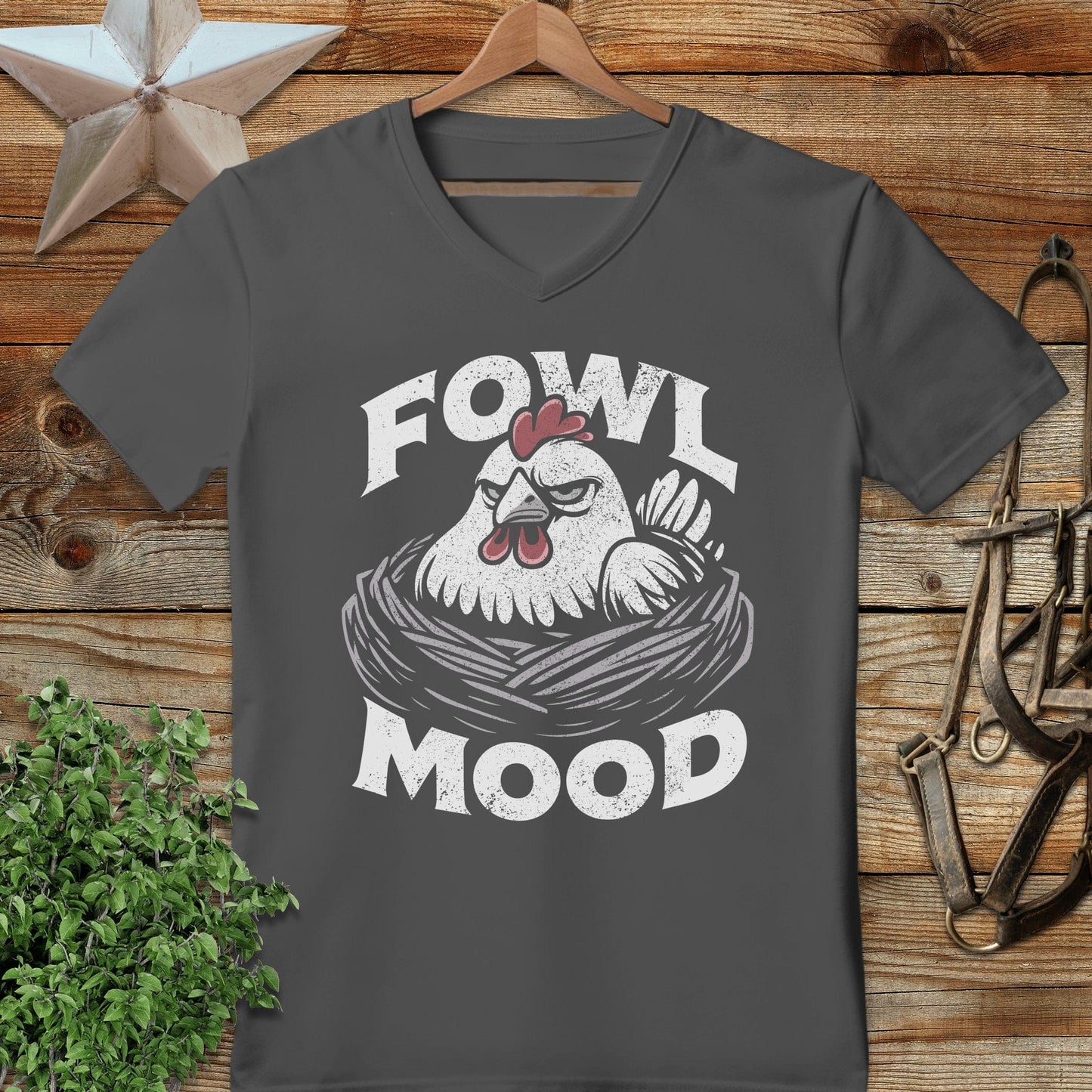 Fowl Mood V-neck