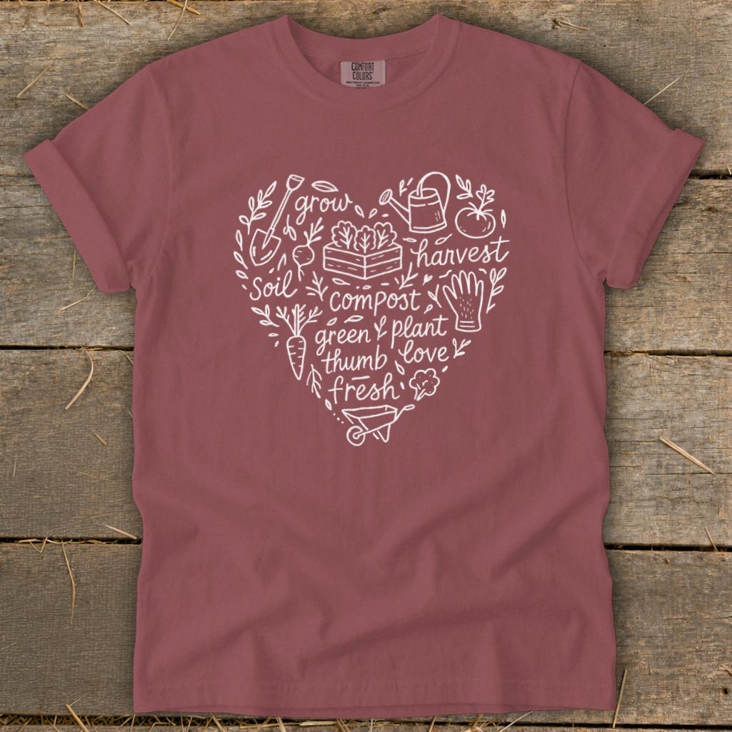 Gardening Heart Signature Tee