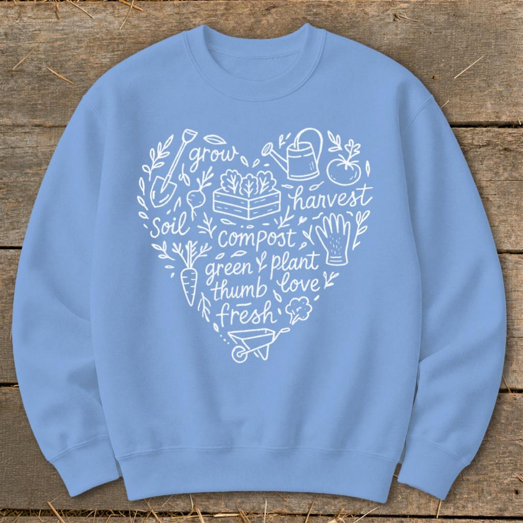 Gardening Heart Sweatshirt