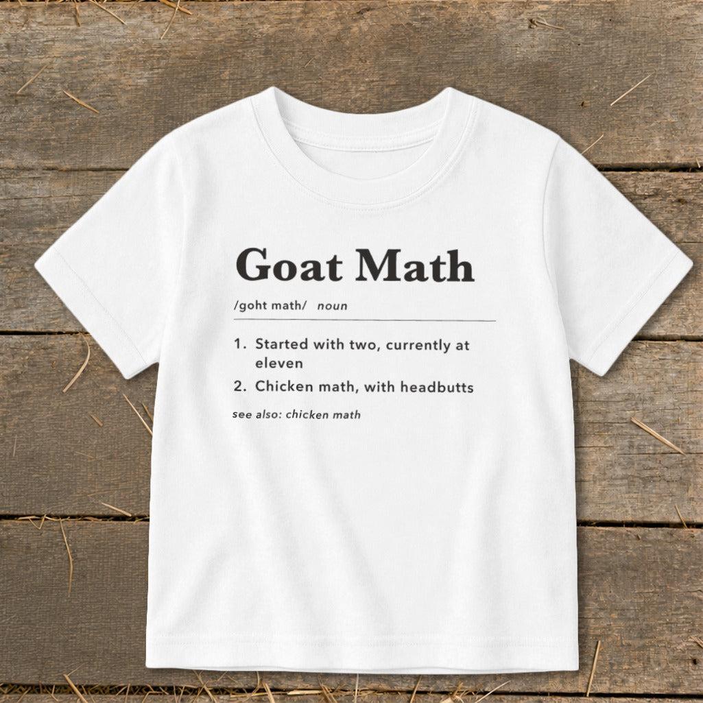 Goat Math Definition Toddler Tee