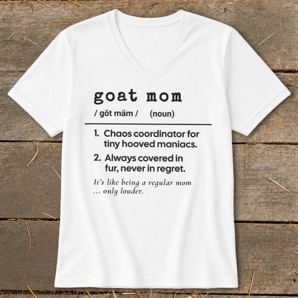 Goat Mom Definition V-neck