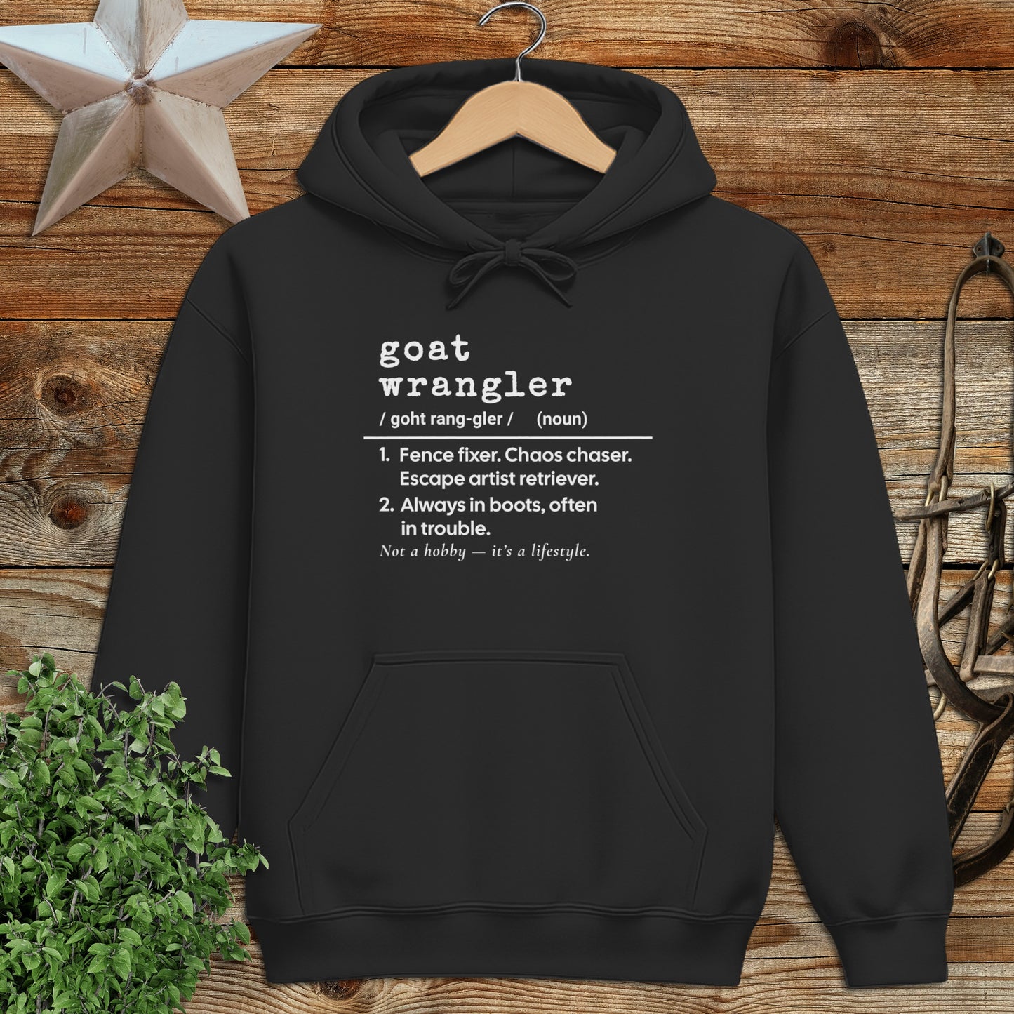 Goat Wrangler Definition Hoodie