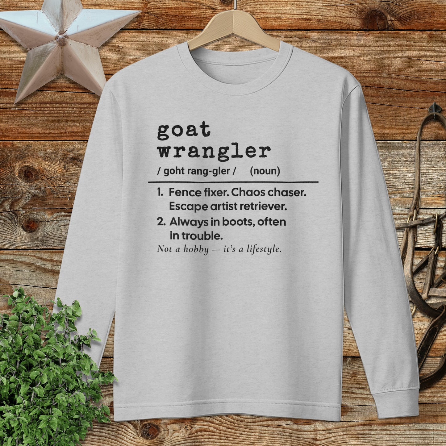 Goat Wrangler Definition Long Sleeve Tee