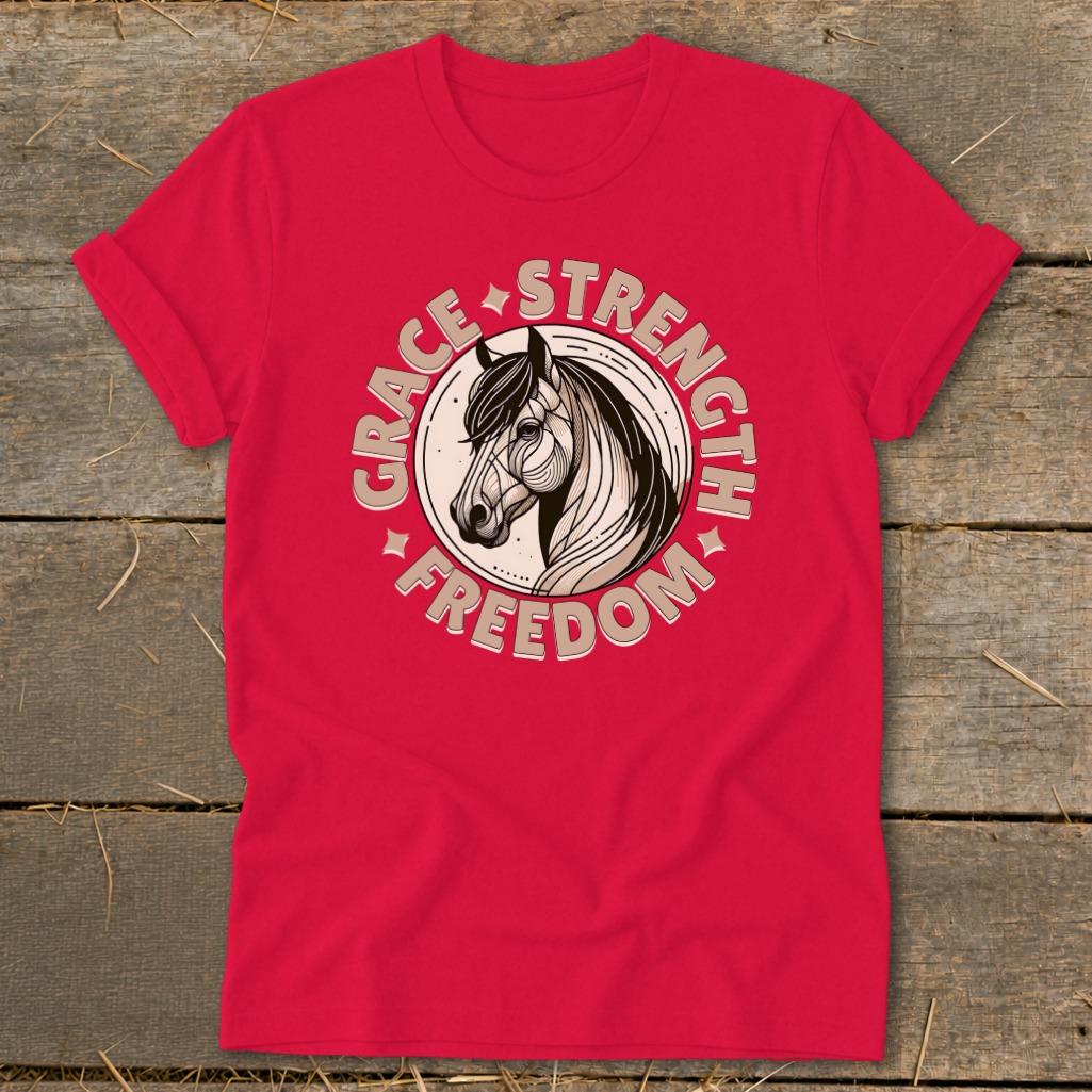 Grace Strength Freedom Softstyle Tee