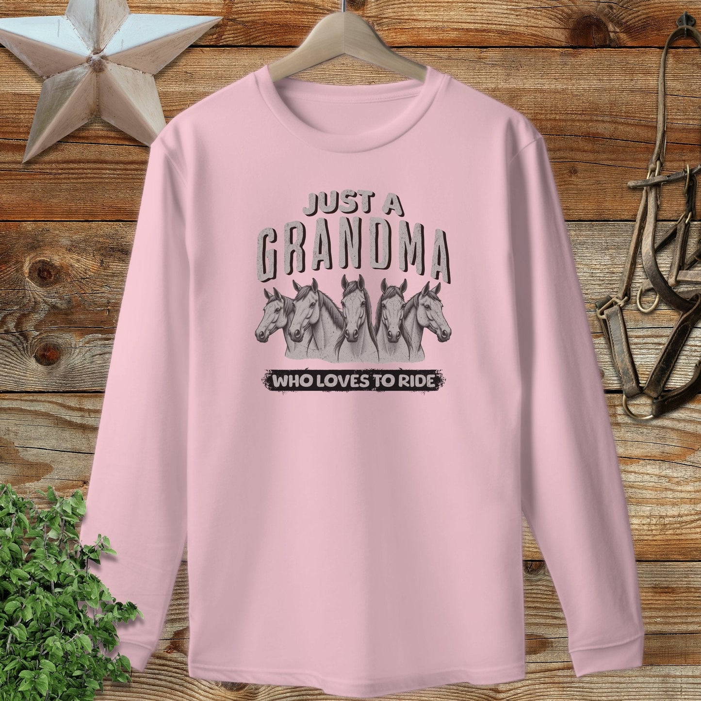 Grandma Loves To Ride Long Sleeve Tee