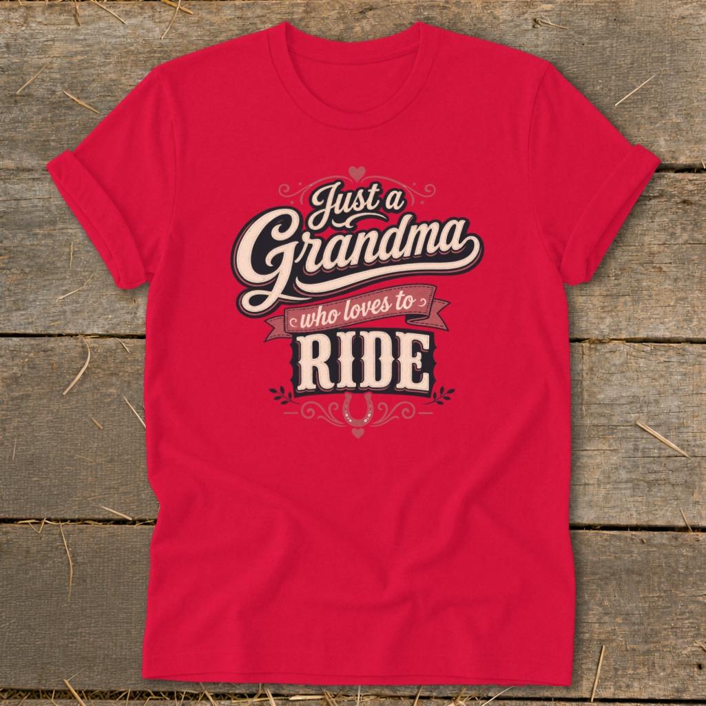 Grandma Loves To Ride Softstyle Tee