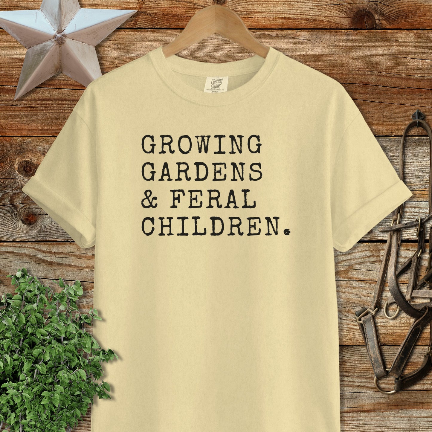 Growing Gardens & Feral Children Signature Tee